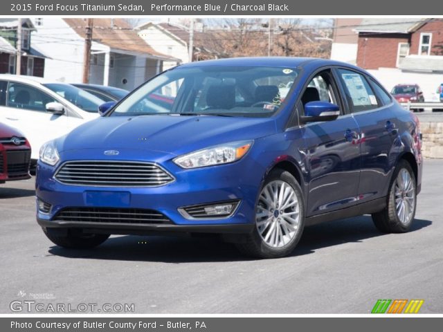2015 Ford Focus Titanium Sedan in Performance Blue