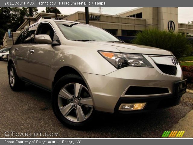 2011 Acura MDX Technology in Palladium Metallic