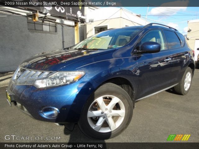 2009 Nissan Murano SL AWD in Deep Sapphire Metallic