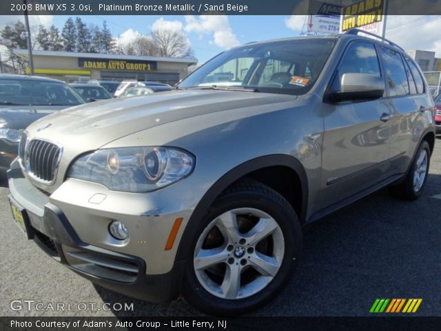 2008 BMW X5 3.0si in Platinum Bronze Metallic