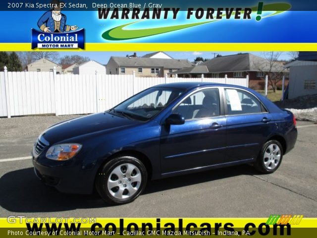 2007 Kia Spectra EX Sedan in Deep Ocean Blue