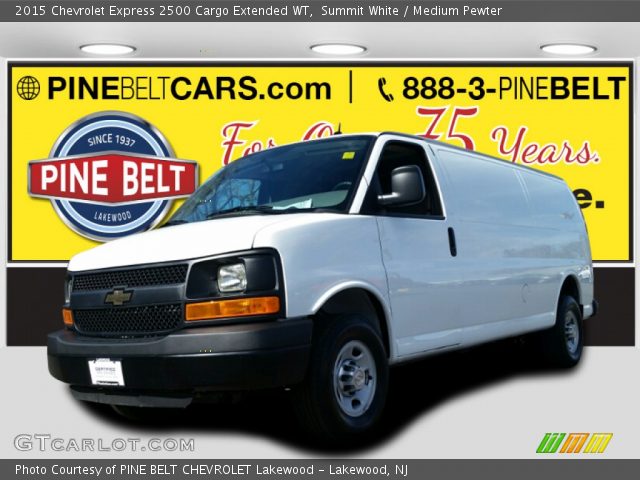 2015 Chevrolet Express 2500 Cargo Extended WT in Summit White
