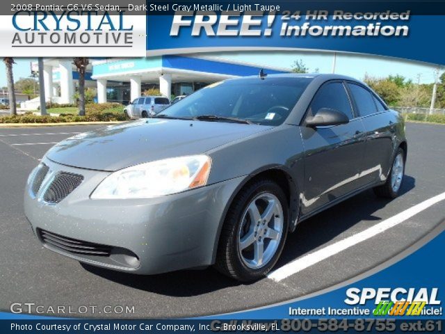 2008 Pontiac G6 V6 Sedan in Dark Steel Gray Metallic