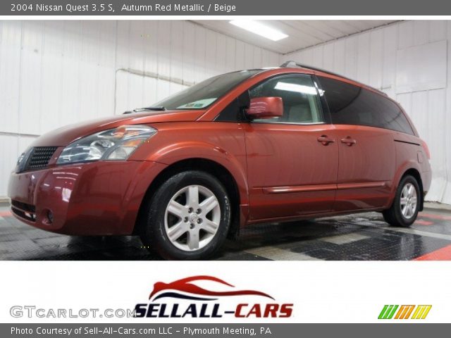 2004 Nissan Quest 3.5 S in Autumn Red Metallic