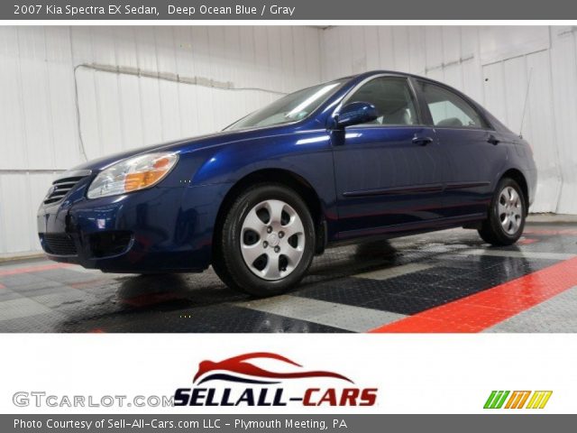 2007 Kia Spectra EX Sedan in Deep Ocean Blue