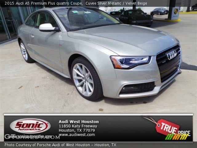 2015 Audi A5 Premium Plus quattro Coupe in Cuvee Silver Metallic