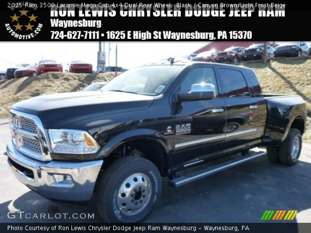 2015 Ram 3500 Laramie Mega Cab 4x4 Dual Rear Wheel in Black