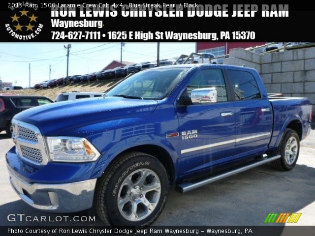 2015 Ram 1500 Laramie Crew Cab 4x4 in Blue Streak Pearl