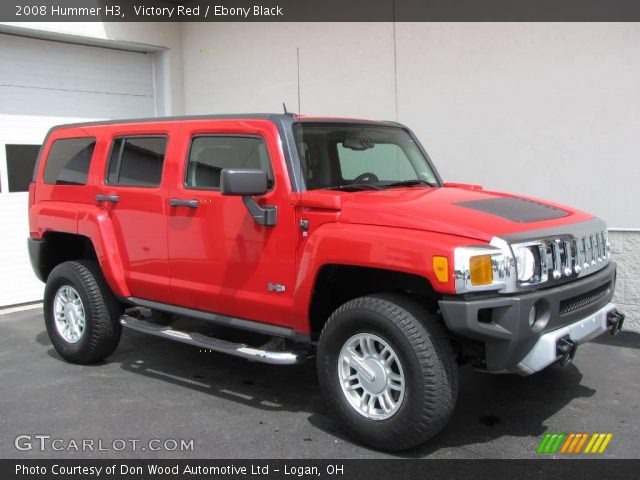 2008 Hummer H3  in Victory Red