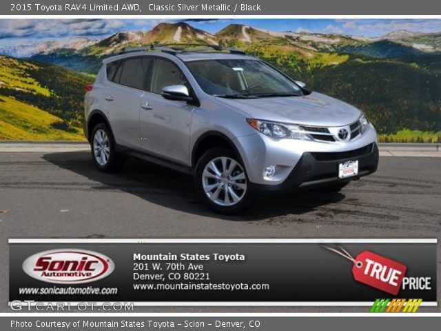 2015 Toyota RAV4 Limited AWD in Classic Silver Metallic