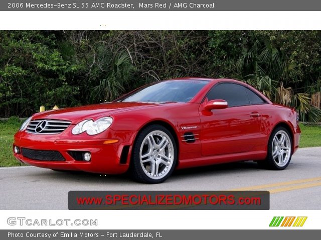 2006 Mercedes-Benz SL 55 AMG Roadster in Mars Red