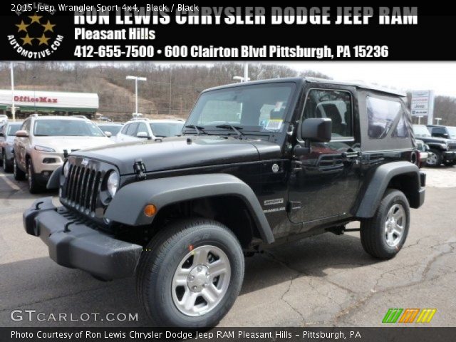 2015 Jeep Wrangler Sport 4x4 in Black