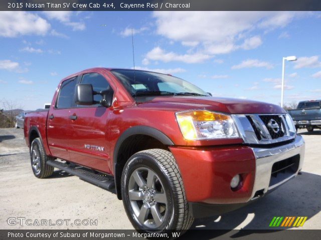 2015 Nissan Titan SV Crew Cab 4x4 in Cayenne Red