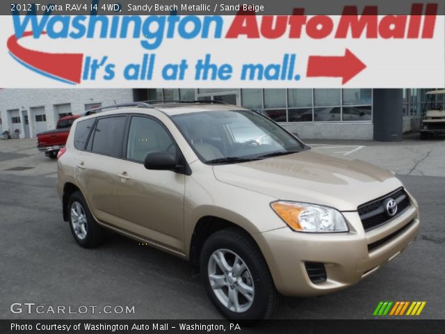 2012 Toyota RAV4 I4 4WD in Sandy Beach Metallic