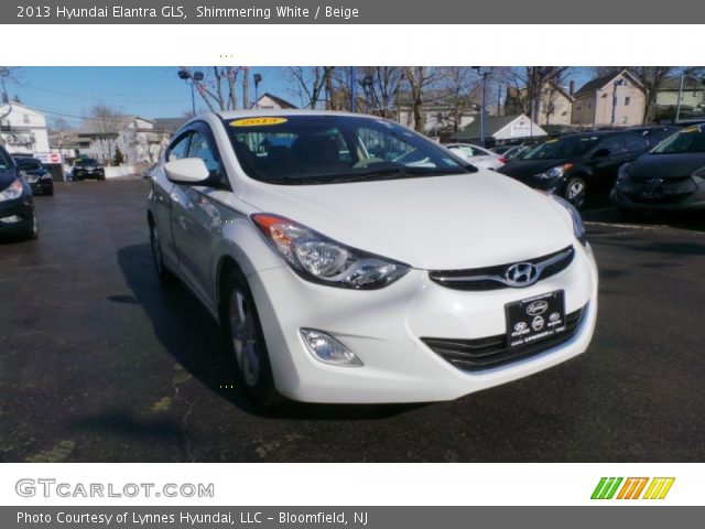 2013 Hyundai Elantra GLS in Shimmering White