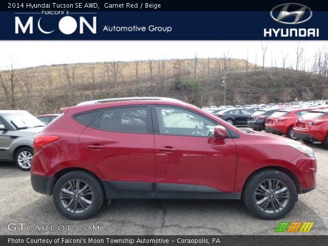 2014 Hyundai Tucson SE AWD in Garnet Red