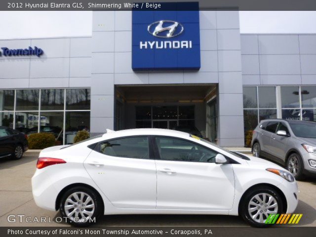 2012 Hyundai Elantra GLS in Shimmering White