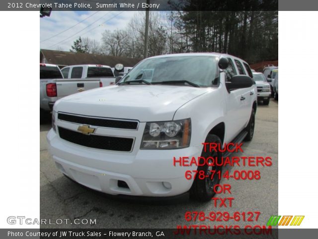 2012 Chevrolet Tahoe Police in Summit White
