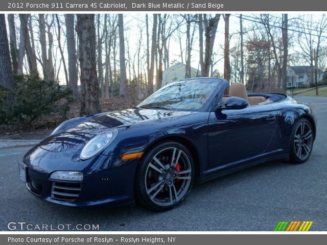 2012 Porsche 911 Carrera 4S Cabriolet in Dark Blue Metallic