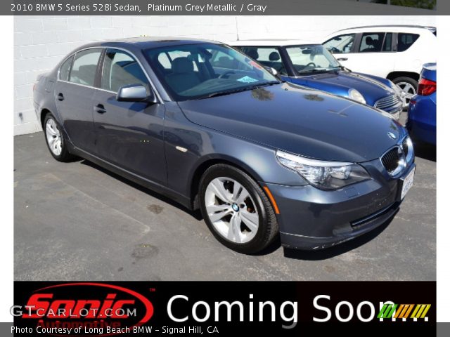 2010 BMW 5 Series 528i Sedan in Platinum Grey Metallic