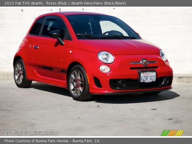 2013 Fiat 500 Abarth in Rosso (Red)
