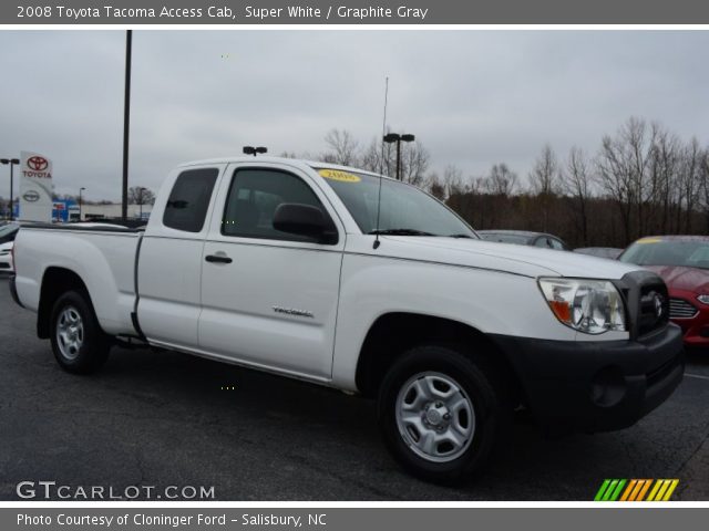 2008 Toyota Tacoma Access Cab in Super White
