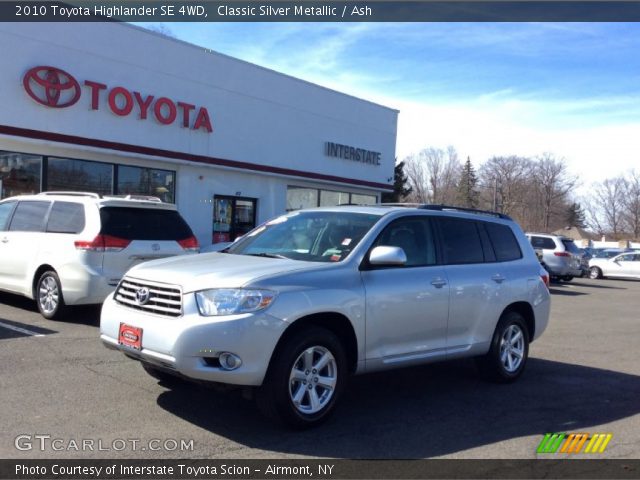 2010 Toyota Highlander SE 4WD in Classic Silver Metallic