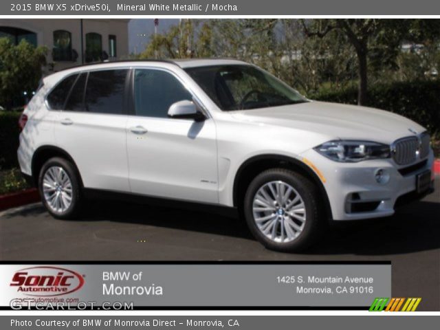 2015 BMW X5 xDrive50i in Mineral White Metallic
