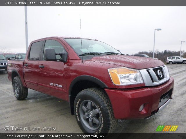 2015 Nissan Titan PRO-4X Crew Cab 4x4 in Cayenne Red