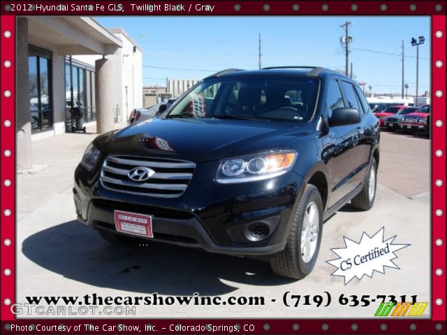 2012 Hyundai Santa Fe GLS in Twilight Black