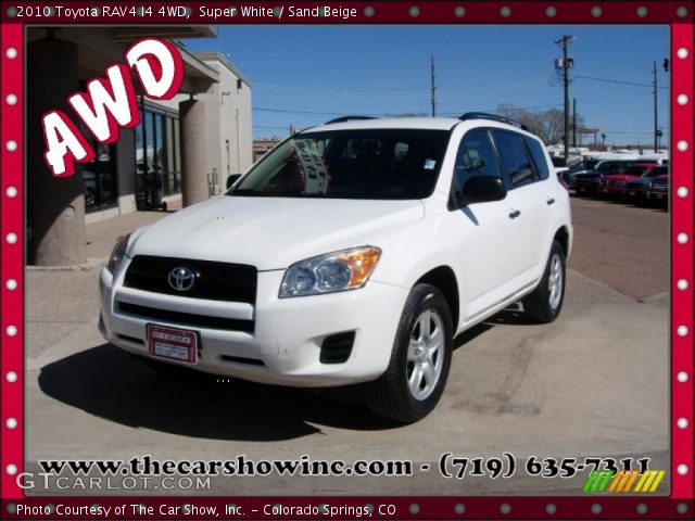 2010 Toyota RAV4 I4 4WD in Super White