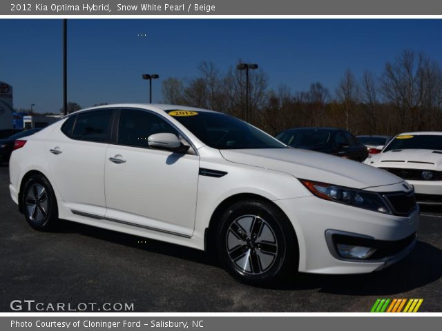 2012 Kia Optima Hybrid in Snow White Pearl