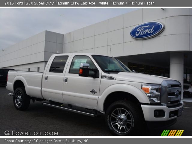 2015 Ford F350 Super Duty Platinum Crew Cab 4x4 in White Platinum