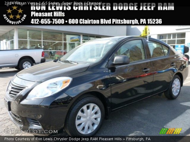 2014 Nissan Versa 1.6 S Sedan in Super Black