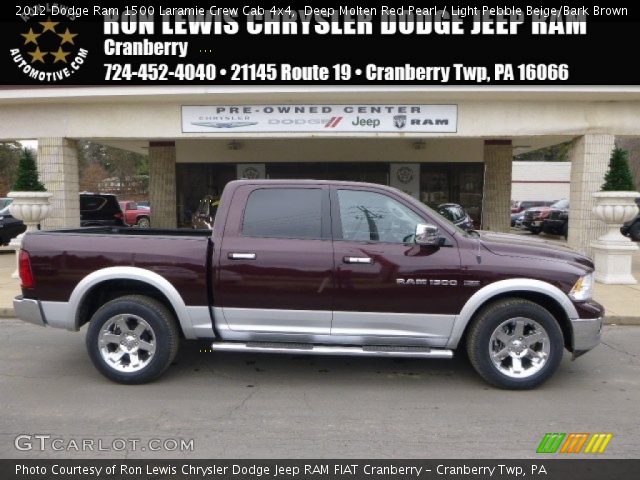 2012 Dodge Ram 1500 Laramie Crew Cab 4x4 in Deep Molten Red Pearl