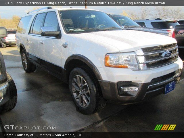 2015 Ford Expedition EL King Ranch in White Platinum Metallic Tri-Coat