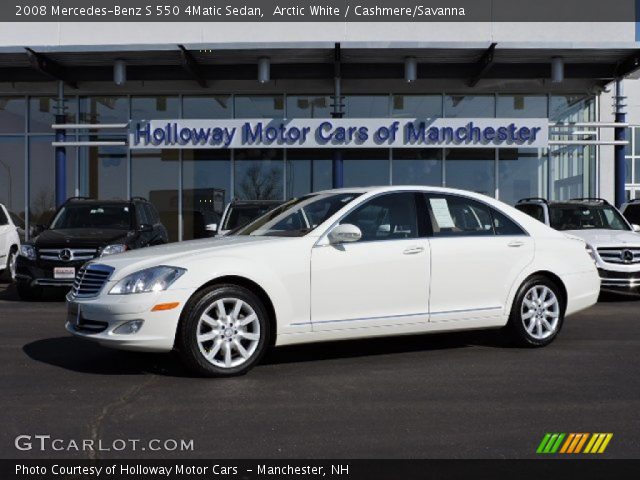 2008 Mercedes-Benz S 550 4Matic Sedan in Arctic White