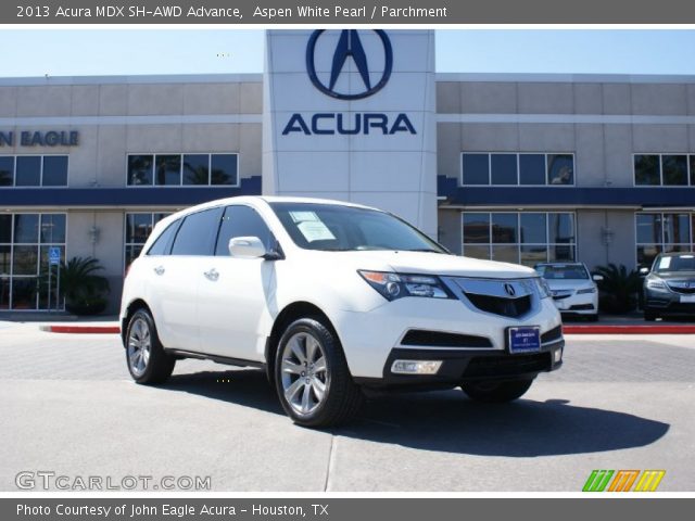 2013 Acura MDX SH-AWD Advance in Aspen White Pearl