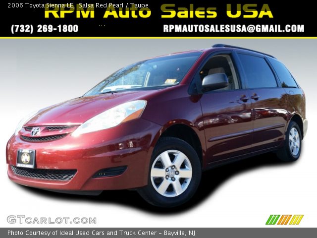 2006 Toyota Sienna LE in Salsa Red Pearl