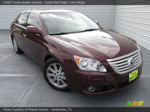 2008 Toyota Avalon Limited in Cassis Red Pearl