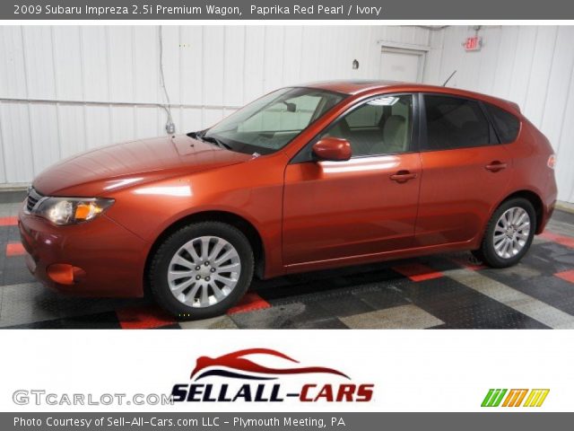 2009 Subaru Impreza 2.5i Premium Wagon in Paprika Red Pearl