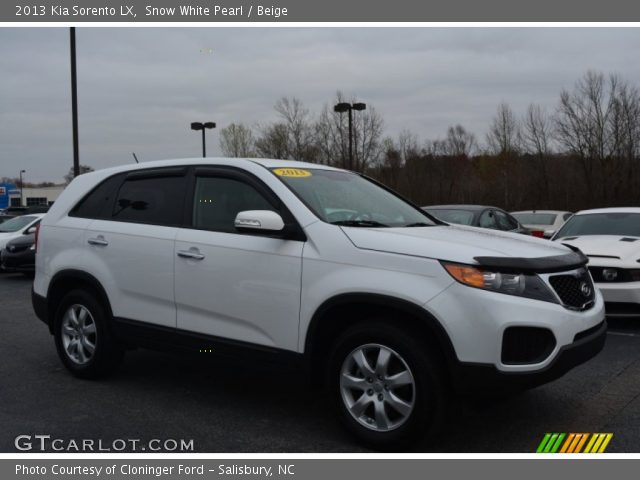 2013 Kia Sorento LX in Snow White Pearl