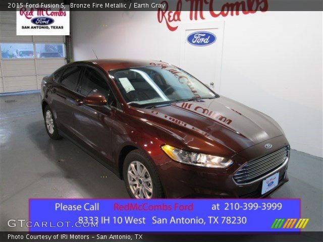 2015 Ford Fusion S in Bronze Fire Metallic