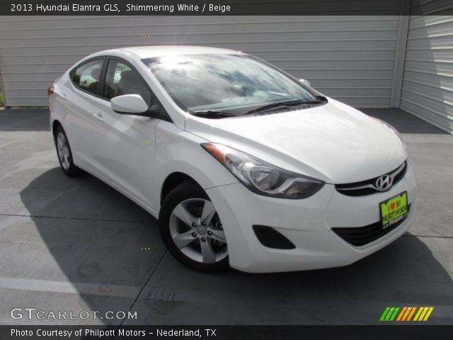 2013 Hyundai Elantra GLS in Shimmering White