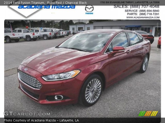 2014 Ford Fusion Titanium in Ruby Red