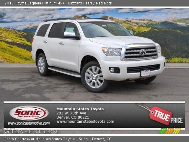 2015 Toyota Sequoia Platinum 4x4 in Blizzard Pearl
