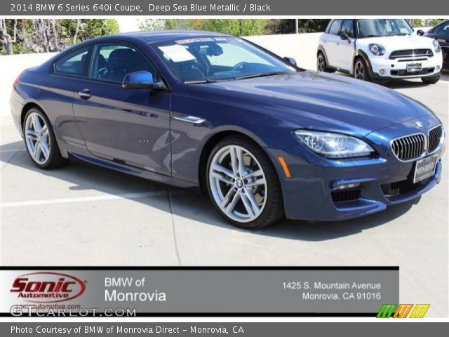 2014 BMW 6 Series 640i Coupe in Deep Sea Blue Metallic