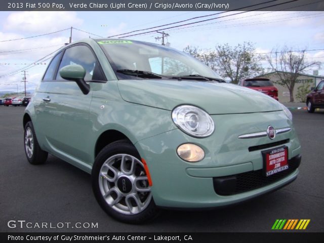 2013 Fiat 500 Pop in Verde Chiaro (Light Green)