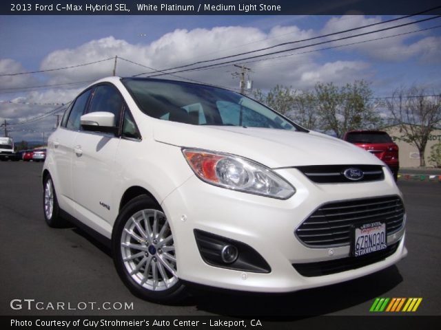 2013 Ford C-Max Hybrid SEL in White Platinum
