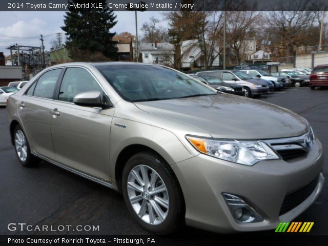 2014 Toyota Camry Hybrid XLE in Creme Brulee Metallic